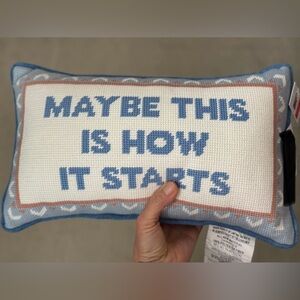 IKEA Blue and White Decorative Pillow